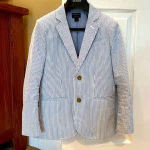 Boys J Crew Seersucker Jacket